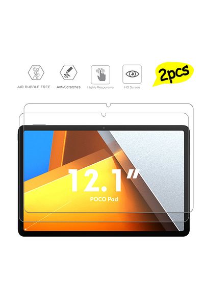 Choice 2p- Poco Pad 2 Pieces Hd Scratch Proof Tempered Glass Screen Protector For Poco Pad 12.1-inch Xiaomi
