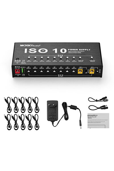 Choice I6157EU MOSKYAudio ISO-10 Portable Guitar Effect Power Supply Station ...