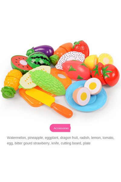 Choice 13 Set 6/10/13/24pcs Kitchen Fun Cutting Fruits And Vegetables Food Play House Set Puzzle Education