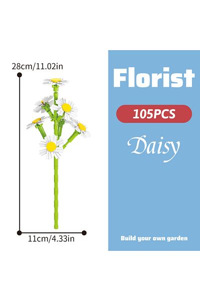 Choice 105pcs Building Block Flowers Eternal Flowers Children Boys And Girls Toys Valentine's Day Bouquets