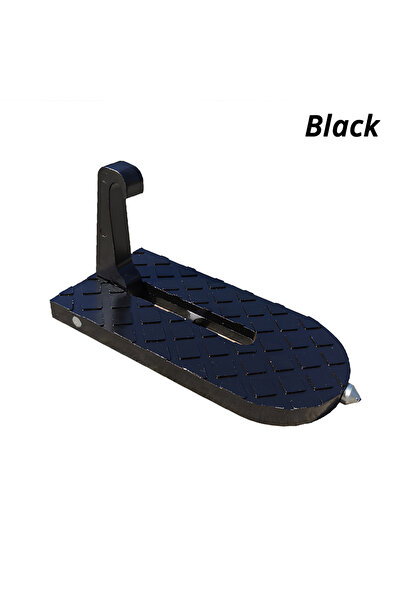 Choice رف سقف سيارة قابل للطي أسود اللون، عتبة باب متعددة الوظائف، خطاف مزلاج...