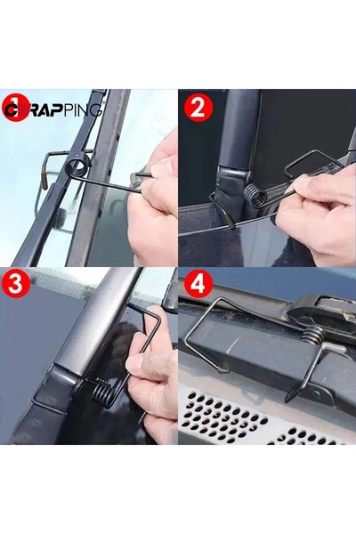 Choice 2PCS Car Wiper Booster Spring Wiper Arms Protector Tools Rubber Alloy Windshield Wipers Universal...