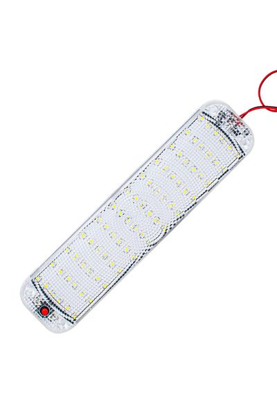 Choice شريط إضاءة داخلي 72 مصباح LED 12 فولت - 80 فولت مع مفتاح إضاءة مصباح داخلي للسيارة LED