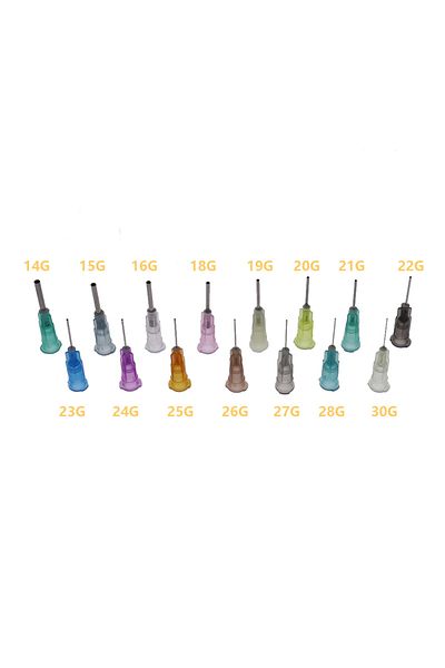 Choice 28g (50PCS) 50pcs/bag Straight Precision Liquid Syringe Dispenser Blunt Needles Tips 14/15/16/18/19/