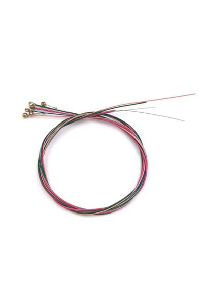Miwayer A Set Of 6 Acoustic Guitar Strings, E-a Rainbow Colors, For Folk Acoustic Guitar, Classical.