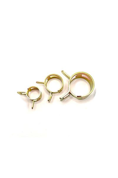 YISEONG 115pcs Clamps 115 Pcs 6-22mm Spring Hose Clamps Or Pliers Zinc Plated Gas Water Hose Clamp Metal Too