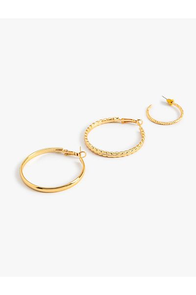 Koton Hoop Earrings Set of 3