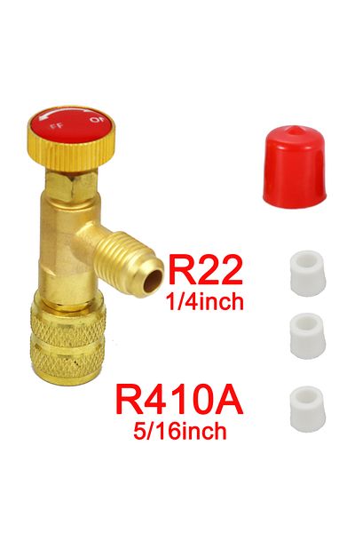 Choice High 1 R22 R410 Refrigerant Charging Valve Air Conditioning Refrigerant Liquid Safety Valve Copper A