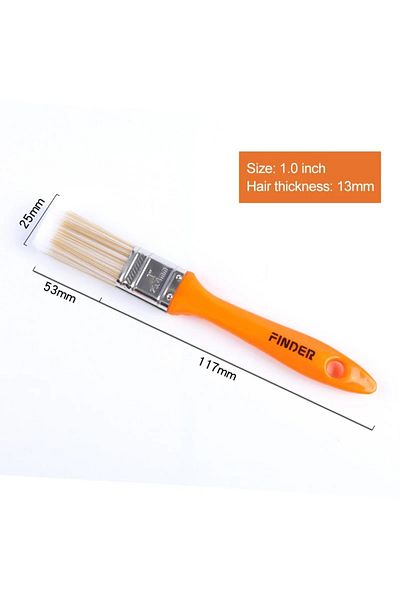 Choice 1 Inch Home Improvement Wall Paint Brush Pet Soft Bristle Durable Cleaning Brush Abs Handle Home Dec