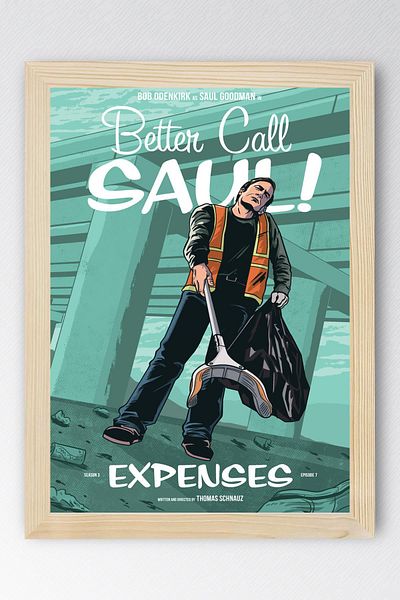 Saturn Better Call Saul Framed Painting - Saul Goodman Poster Painting
