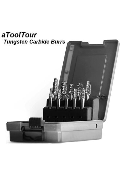 Choice Carbide Burr Set Tungsten Carbide Burrs Set 6mm Shank Double Cut Solid Power Tools Rotary Files Bits