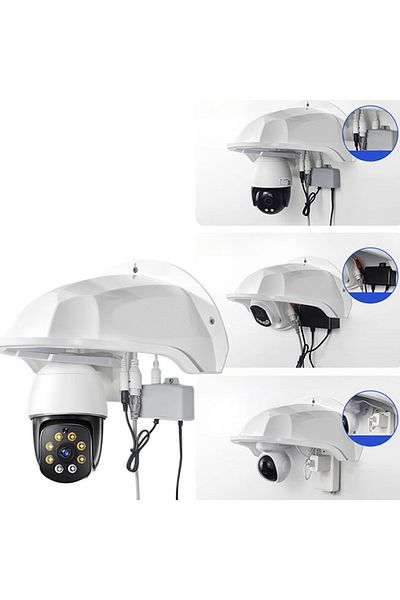 Choice White Protective Covers Shield Wall Waterproof Rainproof Cover Turret Dome Cameras Protection Box Se