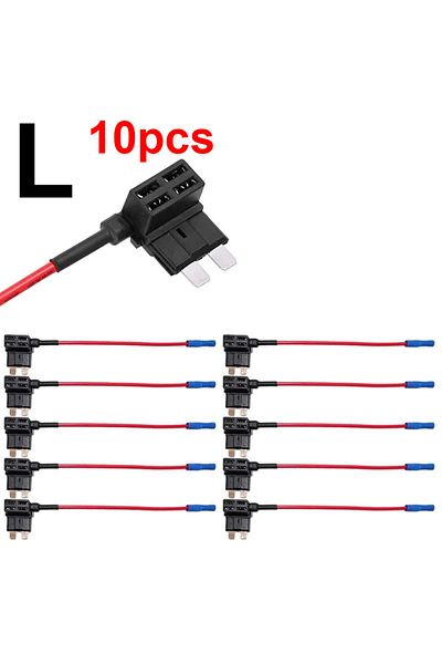 Choice 10pcs L 5/10pcs Car Fuse Holder Add-a-circuit Mini Small Medium Tap Adapter Micro Mini Standard Blad