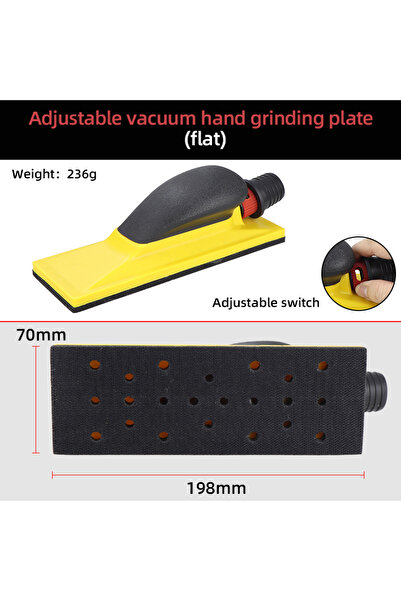 Choice لوح تلميع يدوي مسطح HIFESON 70x198 مم مع لوح صنفرة كاشط ولوح طحن يدوي ...