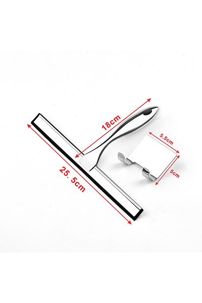 Choice Type A Stainless Steel Shower Squeegee For Shower Doors With Hooks Household Bathroom Window Mirror