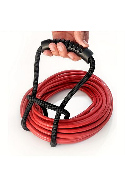 Choice Black Versatile Storage Strap With Handle- Ideal Organizer For Hoses, Cords-multipurpose Home, Garag