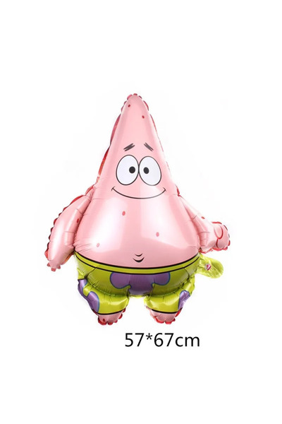 Choice 1 قطعة 1 قطعة 1 قطعة بالونات من رقائق معدنية على شكل سبونج بوب سكوير بانتس وباتريك ستار للبنات والأولاد وأعياد ميلاد الأطفال