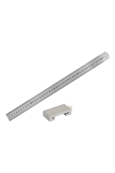 Choice 40cm Metal Carpenter Swenson Carpentry Square Woodworking Tools Carpentry Steel Ruler Positioning Li