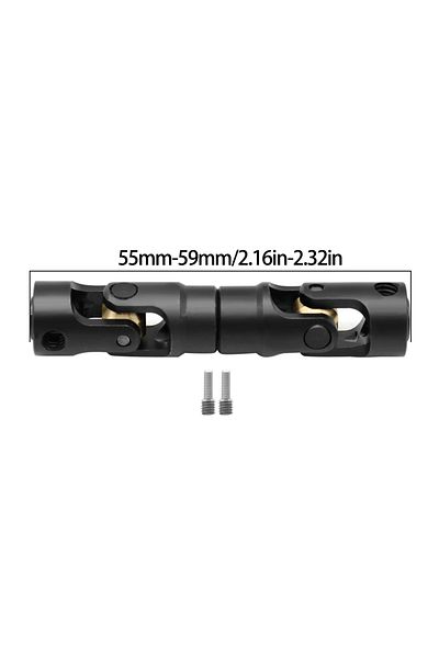 Choice Black-l55mm Metal Internal Spline Drive Shaft Universal Joint Driveshaft For 1/10 Rc Car Crawler Axi