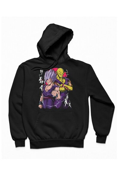 Fuddy Moda Unisex majica Piccolo i Gohan Štampano Sa kapuljačom, Oversize kro...