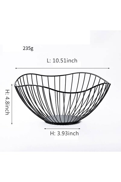 Choice سلة فاكهة معدنية A1، حوض فاكهة بسيط، متعدد الأحجام، أوعية تخزين الخبز ...