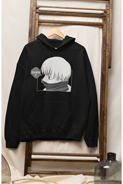 Fuddy Moda Unisex majica Inumaki Štampano Sa kapuljačom sa kapuljačom, Oversi...