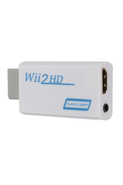 DIKELANG White Wii To Hdmi-compatible Converter 1080p Full Hd Adapter Connector 3.5mm Video Audio For Pc Hdtv