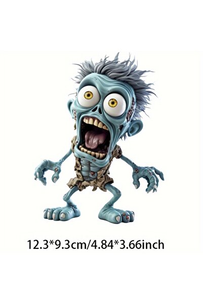 Choice 12.3 × 9.3 سم 1 قطعة ملصقات دراجة نارية على شكل جمجمة مندهشة لتزيين نا...