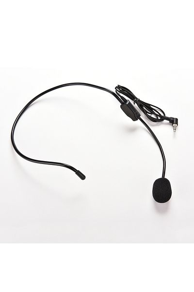 KOQZM 1pc Portable Head-mounted Headset Microphone Wired 3.5mm Plug Guide Lecture Speech Headset Mic For T