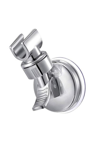 Choice Silver Adjustable Shower Rack Strong Vacuum Suction Cup Handheld Shower Head Wall Mount Holder Bathr
