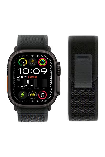 Choice 42 44 45 46mm 49mm NEW Black-Black Trail loop For Apple Watch Ultra 2 Band 49mm 45mm 44mm 42mm 46mm
