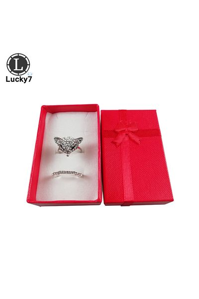 Choice Red Assorted Colors 12pcs/lot Jewelry Sets Display Box For Necklace Earrings Ring 5*8*2.5cm Packagin