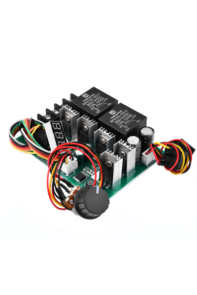 Choice وحدة تحكم سرعة محرك التيار المستمر PWM DC 10 -55V شاشة LED رقمية 0 -10...