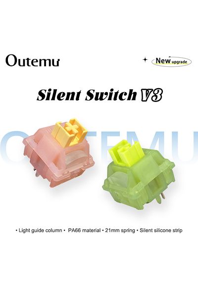 Choice Outemu Silent Peach V3 Switch Lubed Silent Lemon V3 Switches Mechanical Keyboard Linear Tactile 5...