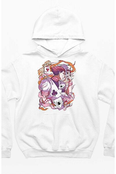 Fuddy Moda Unisex HXH Hisoka Štampano Sa kapuljačom dukserica, Oversize kroj ...