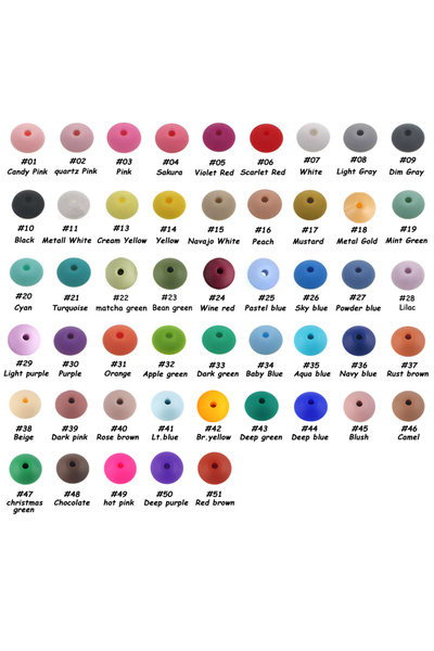 Choice 12 مم مزيج 100 قطعة/الوحدة سيليكون العدس الخرز 12 مم فاصل فضفاض الخرز ...