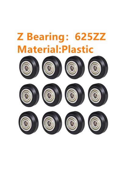 AOKIN 10pcs 10cs Cnc Pom Wheel Pom Pulley Wheel With 625zz Idler Pulley Gear Passive Round Wheel Wheel For