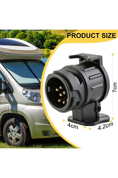 Choice 13 Pin to 7 Pin Towing Adaptor Trailer Caravan Truck Towbar Car Plug Adapter 12V Waterproof Elect...