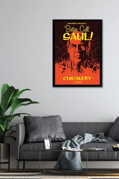 Saturn Καλύτερα να καλέσετε Saul με κορνίζα - Πίνακας αφίσας Saul Goodman