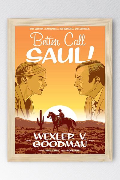 Saturn Better Call Saul Framed Painting - Saul Goodman Poster Painting