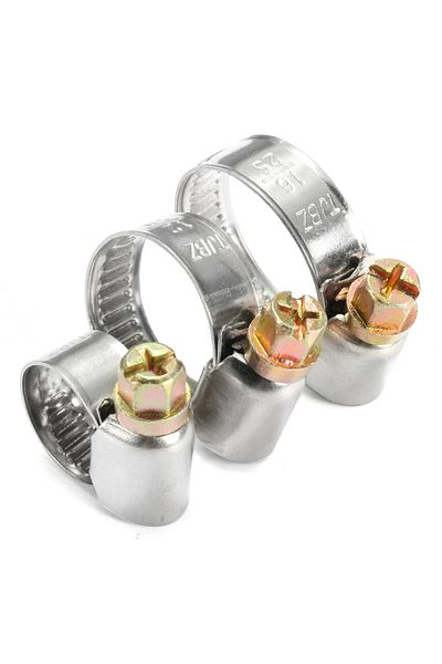 Choice 5pcs 60-80mm 5/10pcs Pipe Clamps Stainless Steel Hose Clips Car Fuel Hose Pipe Clamps Worm Drive Dur