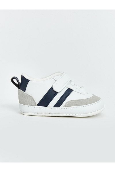 LC Waikiki Lcw Steps Baby Boy First Step Shoes with Laces and Velcro