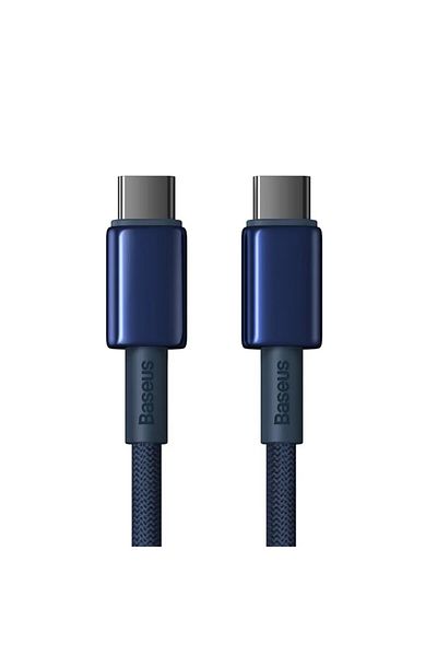 Baseus 1m Dark blue Baseus 100W Type C Cable For iPhone 15 USB C PD Fast Charging Charger Wire Cord For Mac