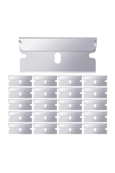 Choice 20Pcs Razor Scraper Blades Plastic Scraper Replacement for Car Sticker Remover Decals Window Glas...