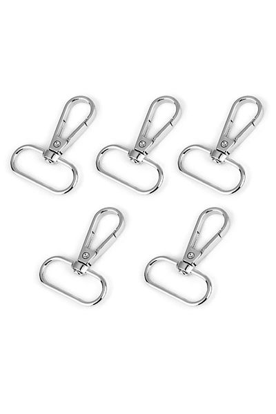 Choice 2.5cm Silver 5pcs 1.6/2/2.5/3.2/3.8cm Metal Bags Strap Buckles Lobster Clasp Collar Carabiner Snap H