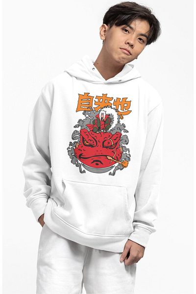 Fuddy Moda Naruto Jiraiya Printed Unisex Oversize Hooded Hoodie
