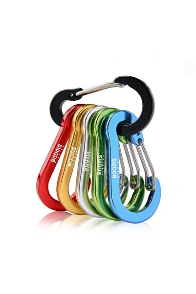 Choice1 6 قطع ملونة من مشابك الكاربينر الصغيرة المصنوعة من الفولاذ CC1 من Boo...