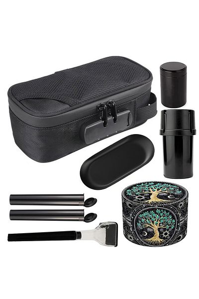 Choice 1/4/8pcs Odor Smell Proof Smoke Bag Tobacco Herb Grinder Rolling Plate Maker Lock Jar Case Carbon...