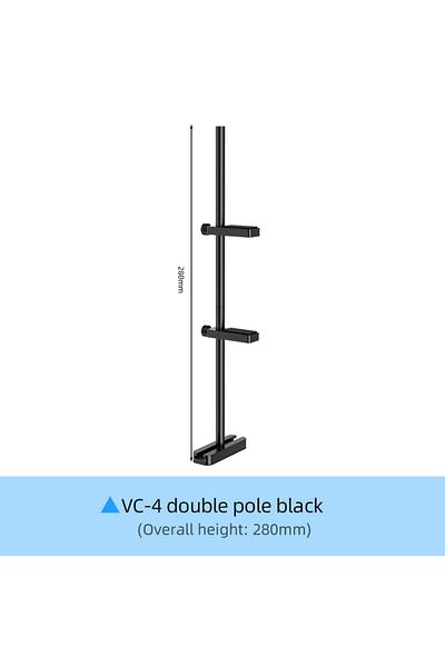 TEUCER Vc-4-d-bk Vc-4/vc-5 Aluminum Alloy Adjustable Graphics Card Bracket Gpu Video Card Holder Sup