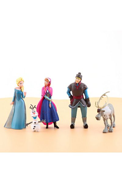 Choice 5pcs/Set Frozen Princess Snow Queen Anna Elsa Kristoff Sven Olaf PVC Model Action Figure Dolls To...